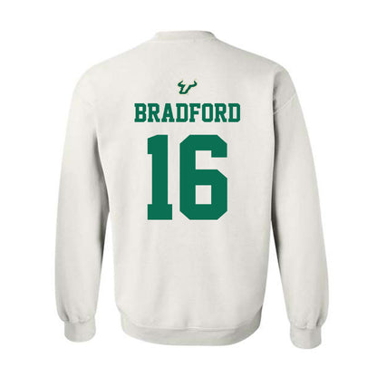 USF - NCAA Football : Jayden Bradford - Homecoming Shersey Crewneck Sweatshirt-1