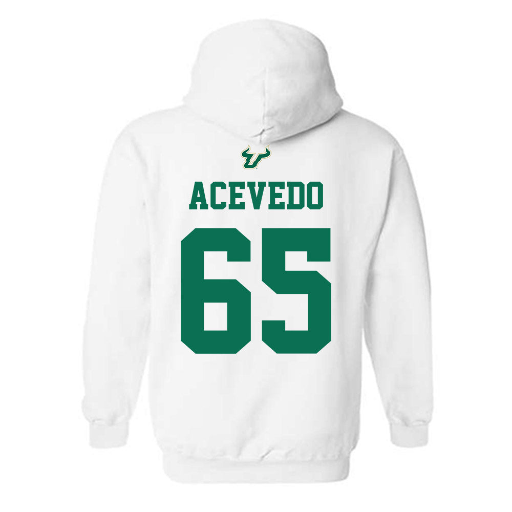 USF - NCAA Football : Jaylin Acevedo - Homecoming Shersey Hooded Sweatshirt-1