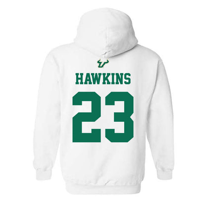 USF - NCAA Football : Cedrick Hawkins - Homecoming Shersey Hooded Sweatshirt-1