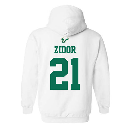 USF - NCAA Football : Victor Zidor - Homecoming Shersey Hooded Sweatshirt-1