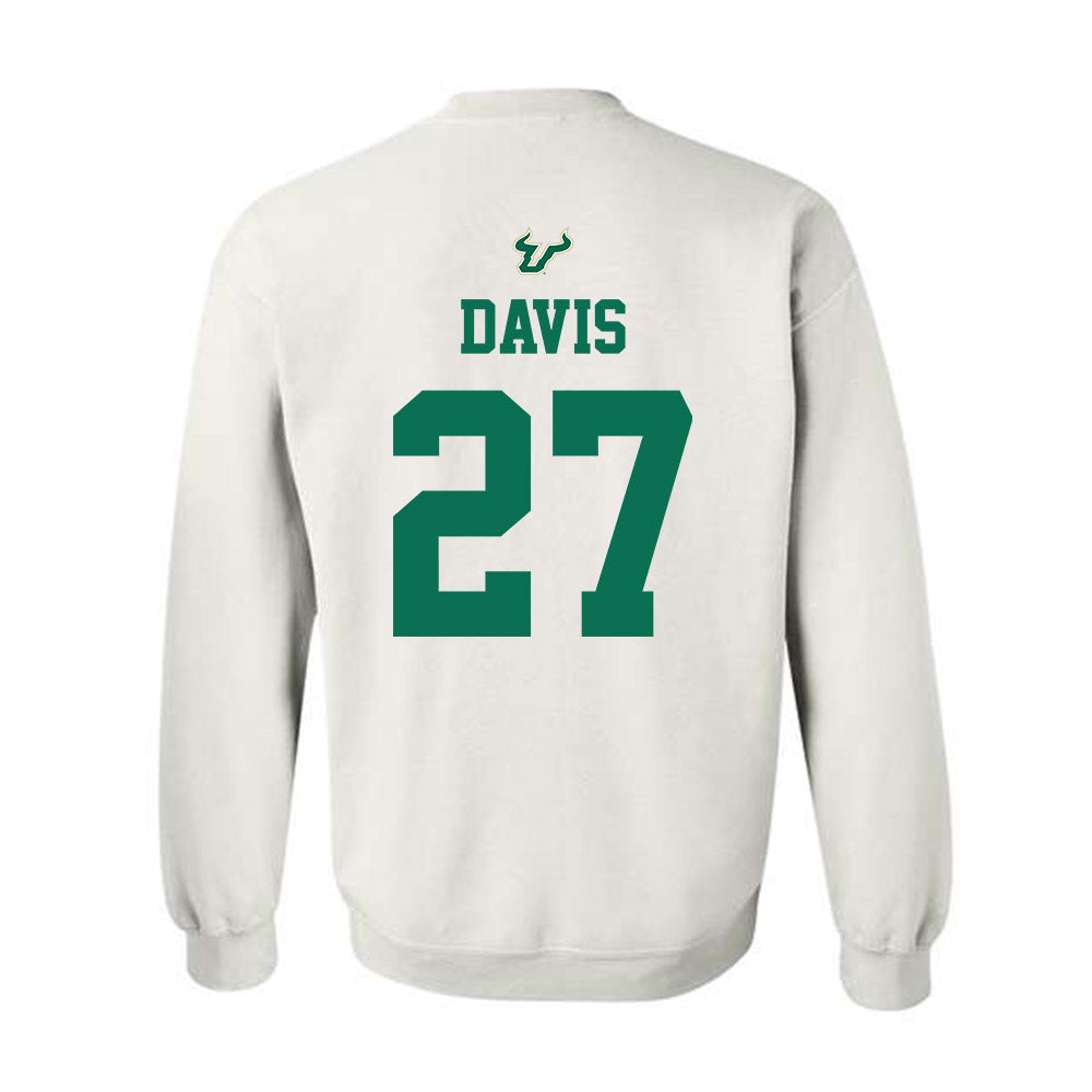 USF - NCAA Football : Jayden Davis - Homecoming Shersey Crewneck Sweatshirt-1