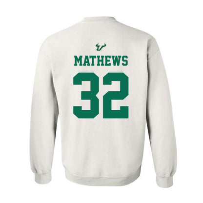 USF - NCAA Football : Connor Mathews - Homecoming Shersey Crewneck Sweatshirt-1