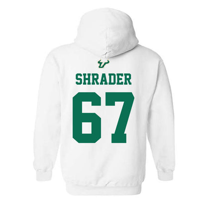 USF - NCAA Football : Thomas Shrader - Homecoming Shersey Hooded Sweatshirt-1