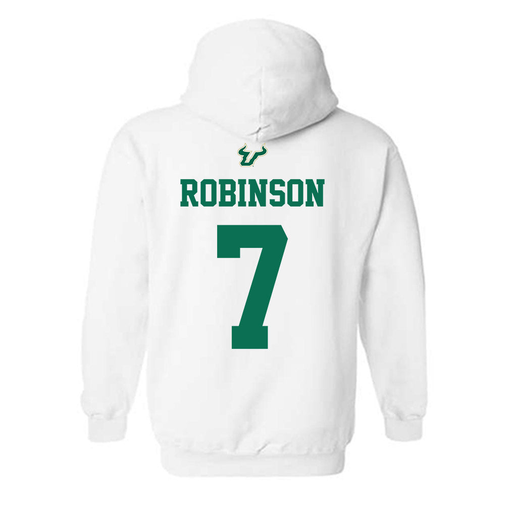 USF - NCAA Football : Sam Robinson - Homecoming Shersey Hooded Sweatshirt-1