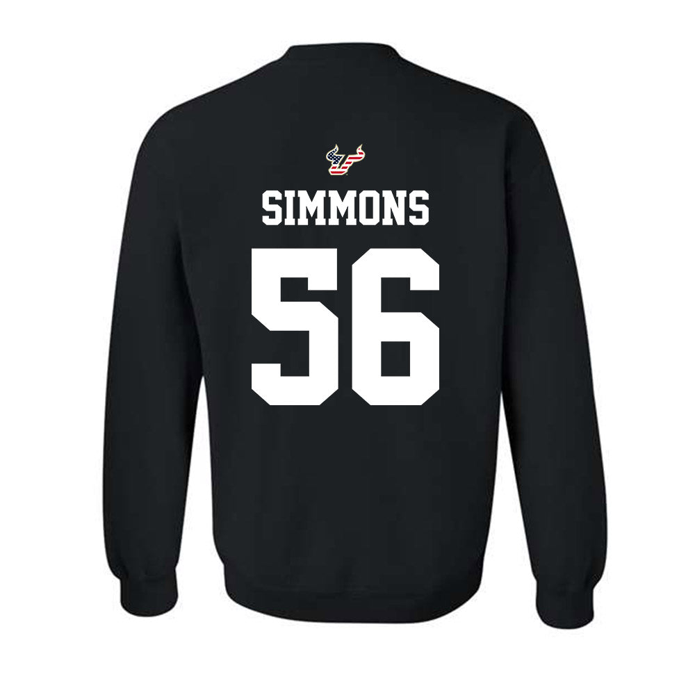 USF - NCAA Football : Terry Simmons - Salute to Service Shersey Crewneck Sweatshirt-1