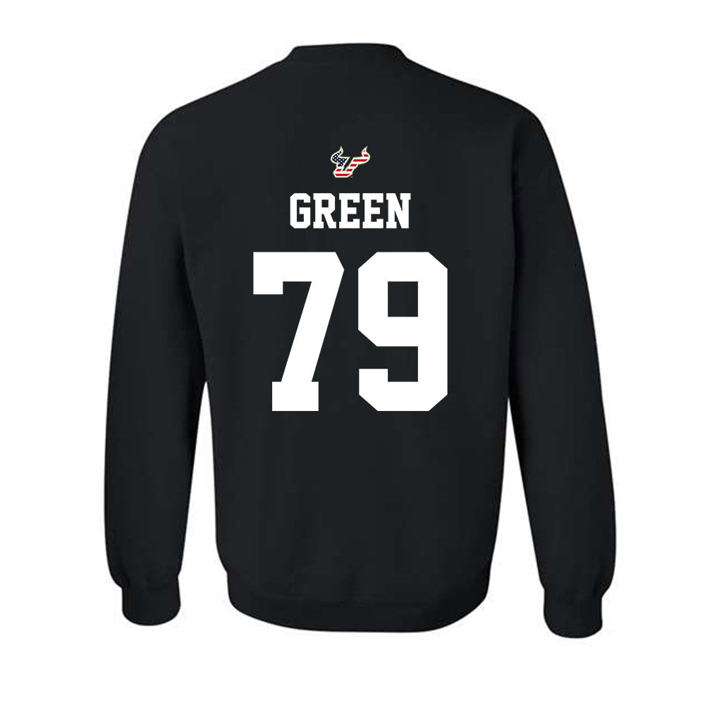 USF - NCAA Football : Ethan Green - Salute to Service Shersey Crewneck Sweatshirt-1