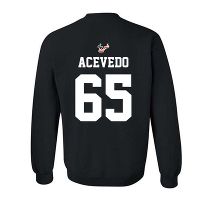 USF - NCAA Football : Jaylin Acevedo - Salute to Service Shersey Crewneck Sweatshirt-1