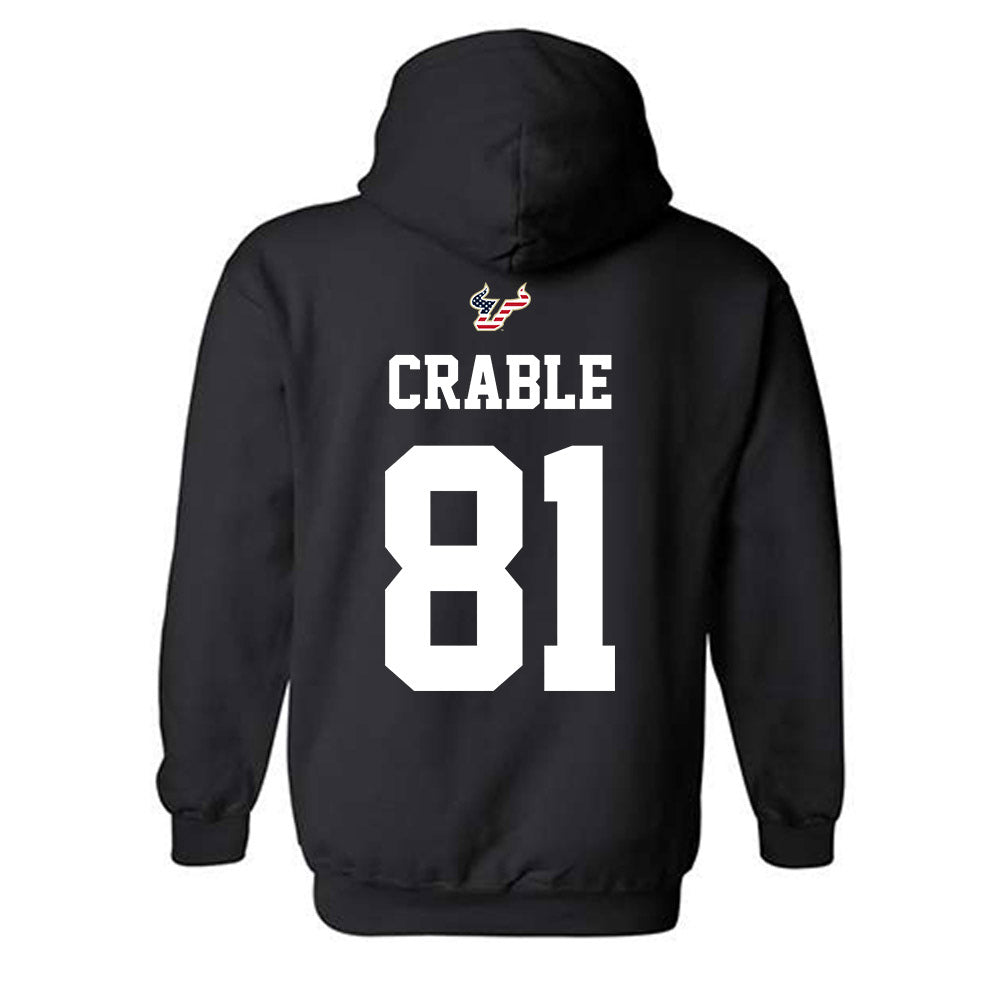 USF - NCAA Football : Tayte Crable - Salute to Service Shersey Hooded Sweatshirt-1