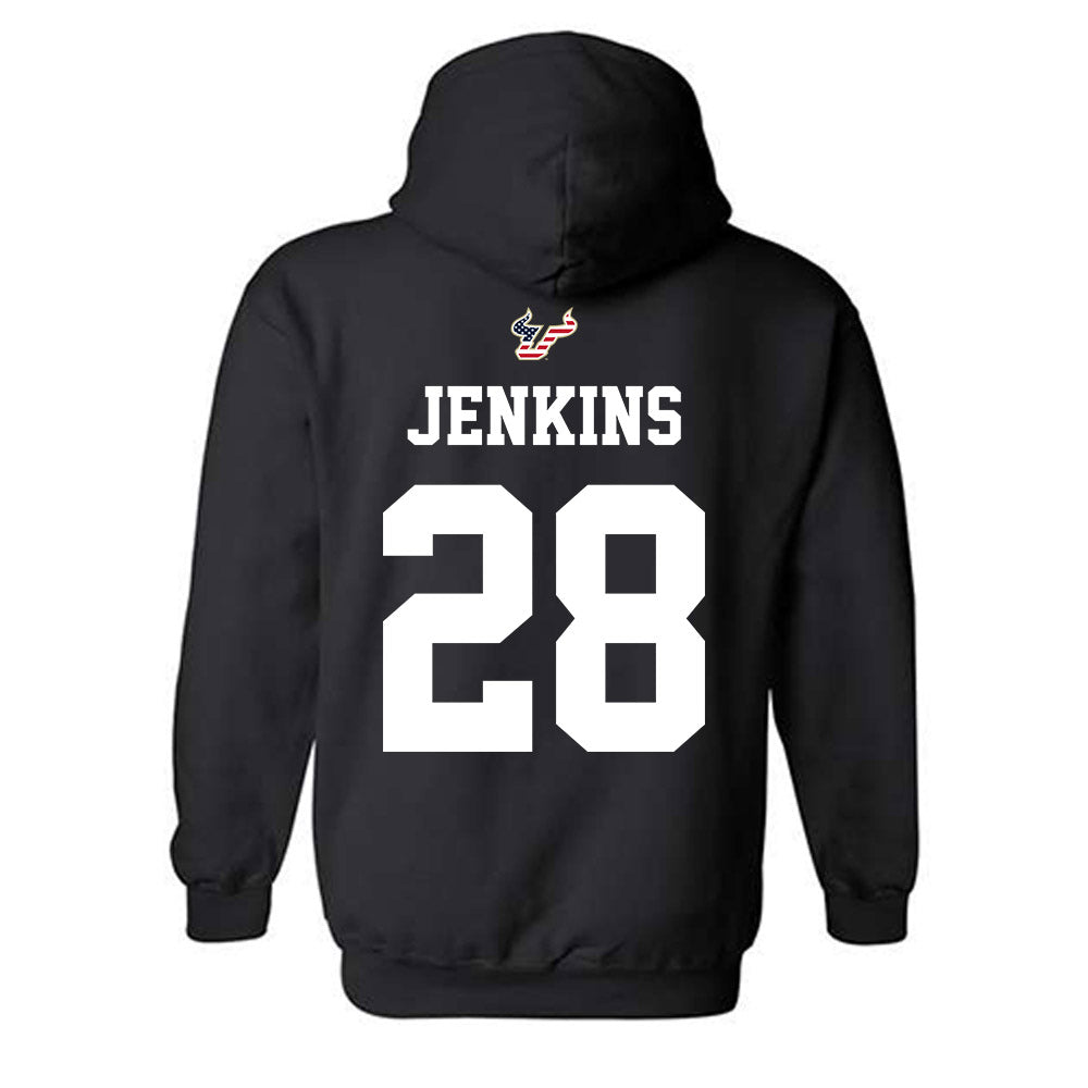 USF - NCAA Football : Ryan Jenkins - Salute to Service Shersey Hooded Sweatshirt-1