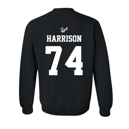 USF - NCAA Football : Jordan Harrison - Salute to Service Shersey Crewneck Sweatshirt-1