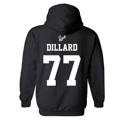 USF - NCAA Football : Major Dillard - Salute to Service Shersey Hooded Sweatshirt-1