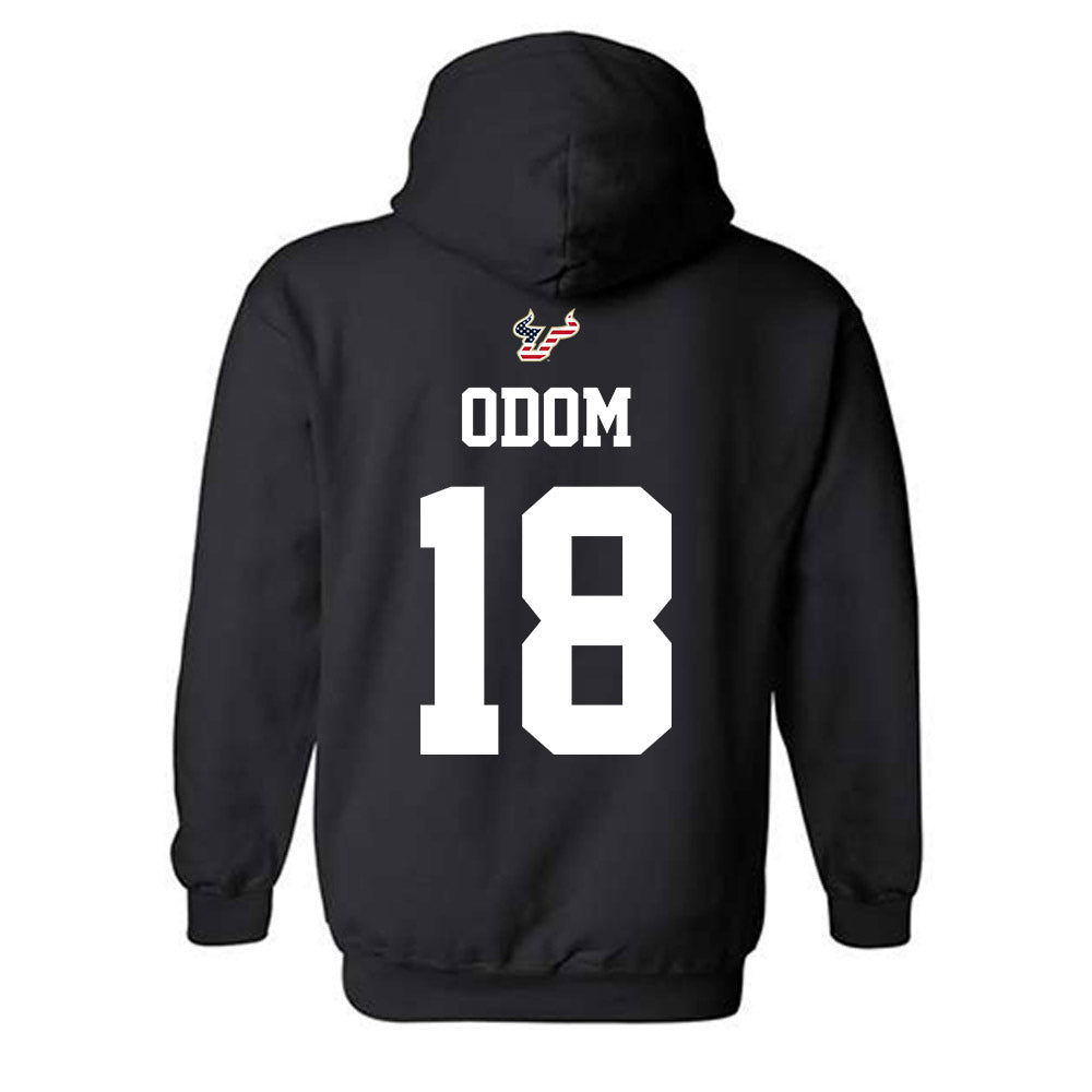 USF - NCAA Football : Kenneth Odom - Salute to Service Shersey Hooded Sweatshirt-1
