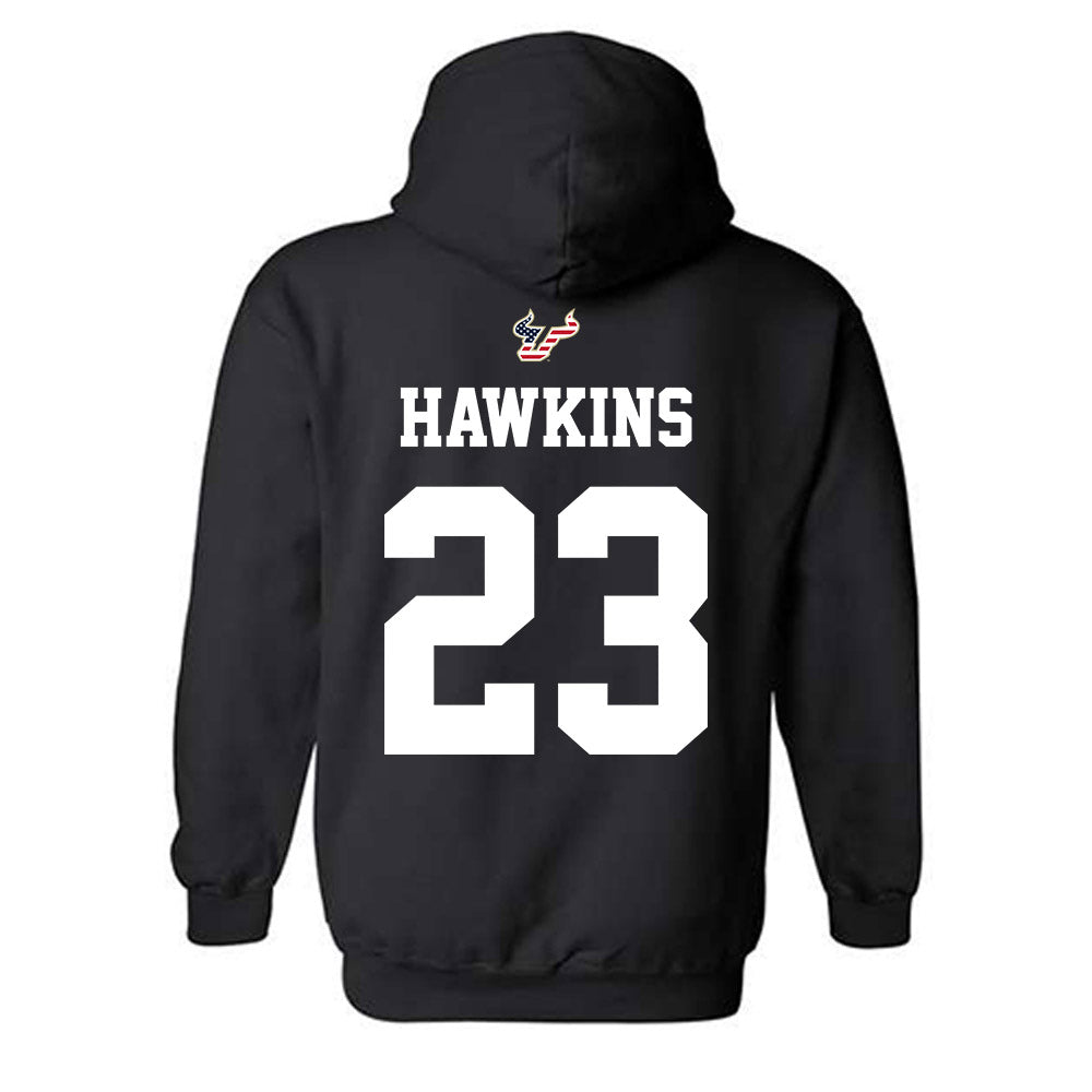 USF - NCAA Football : Cedrick Hawkins - Salute to Service Shersey Hooded Sweatshirt-1