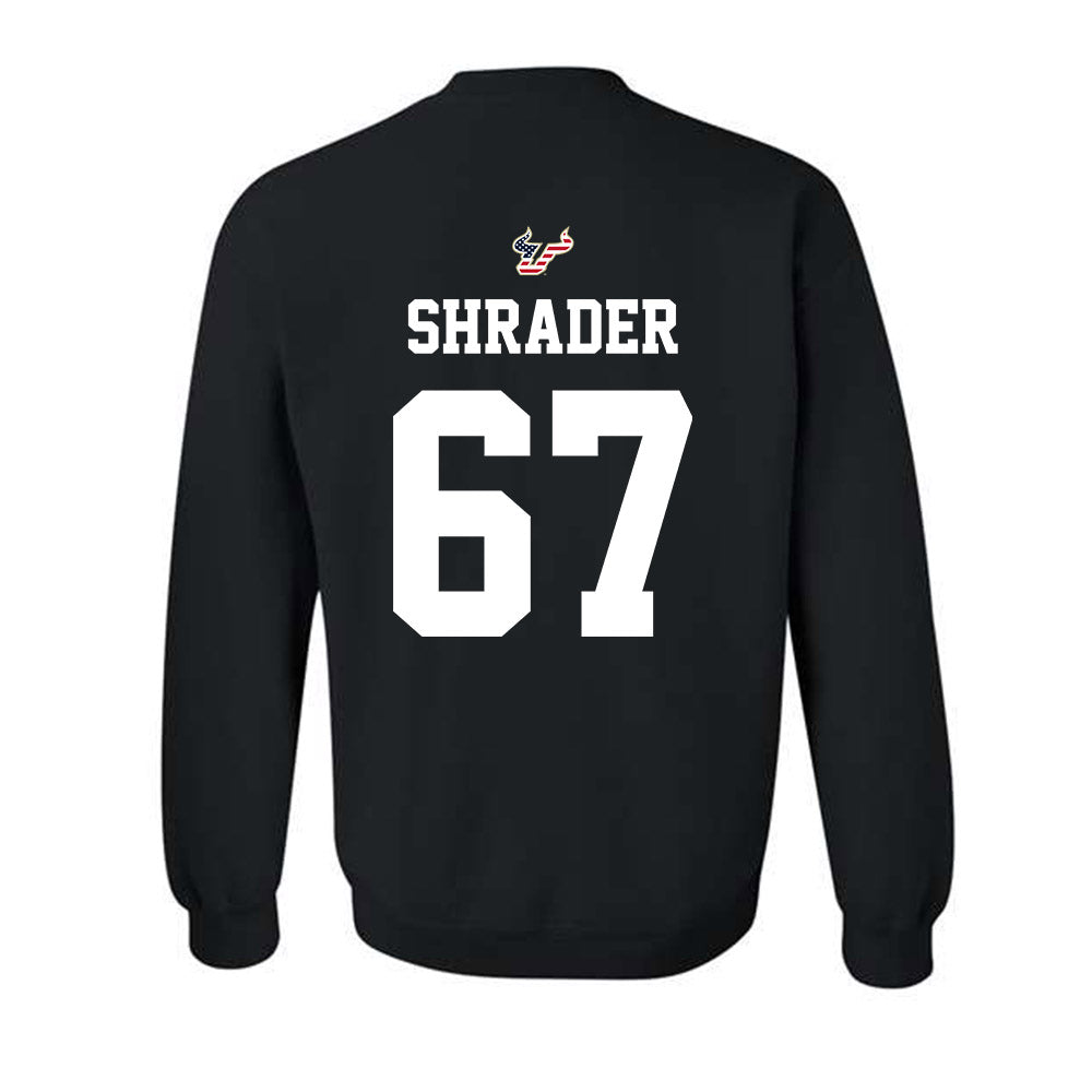 USF - NCAA Football : Thomas Shrader - Salute to Service Shersey Crewneck Sweatshirt-1