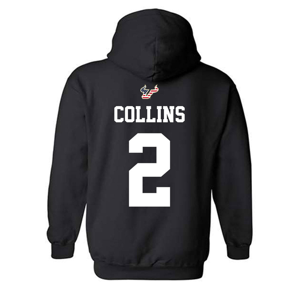 USF - NCAA Football : Jason Collins - Salute to Service Shersey Hooded Sweatshirt-1