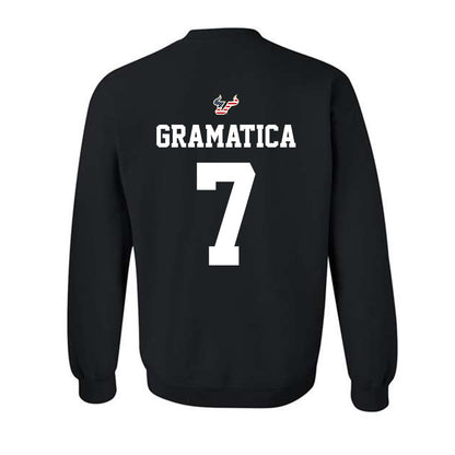 USF - NCAA Football : Nico Gramatica - Salute to Service Shersey Crewneck Sweatshirt-1