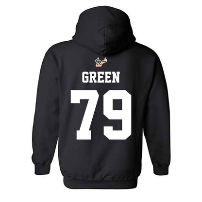 USF - NCAA Football : Ethan Green - Salute to Service Shersey Hooded Sweatshirt-1