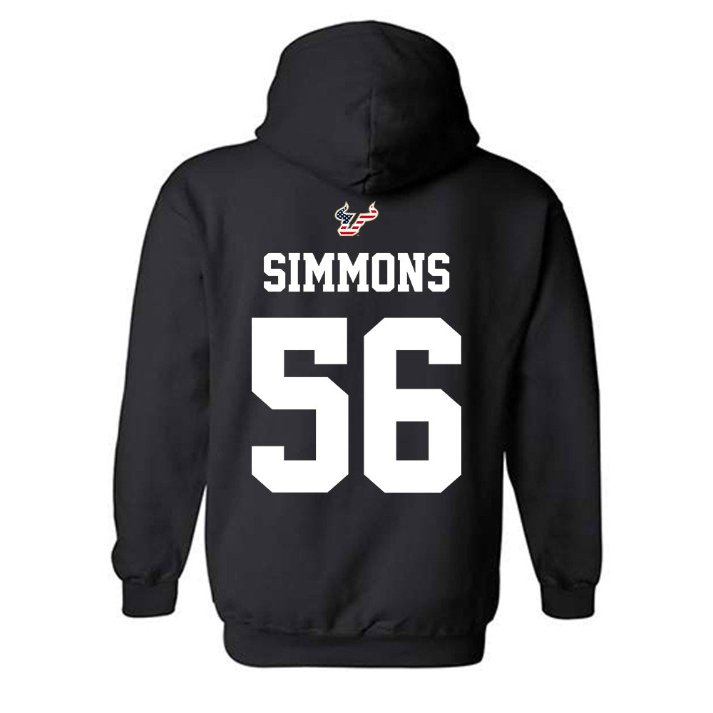 USF - NCAA Football : Terry Simmons - Salute to Service Shersey Hooded Sweatshirt-1