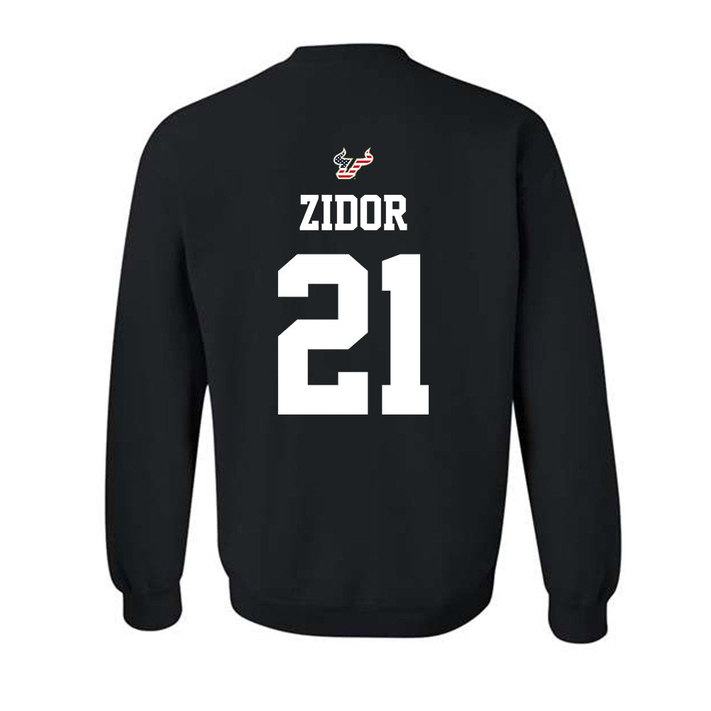 USF - NCAA Football : Victor Zidor - Salute to Service Shersey Crewneck Sweatshirt-1