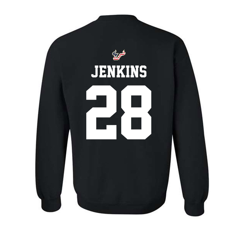 USF - NCAA Football : Ryan Jenkins - Salute to Service Shersey Crewneck Sweatshirt-1