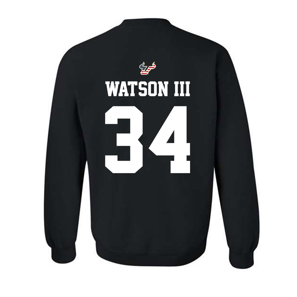 USF - NCAA Football : Rico Watson III - Salute to Service Shersey Crewneck Sweatshirt-1