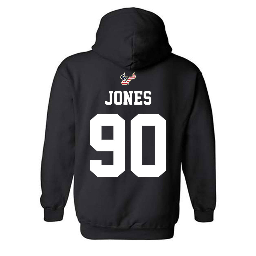 USF - NCAA Football : Terrell Jones - Salute to Service Shersey Hooded Sweatshirt-1