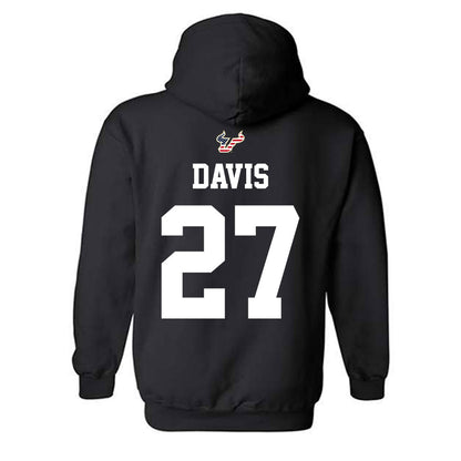 USF - NCAA Football : Jayden Davis - Salute to Service Shersey Hooded Sweatshirt-1