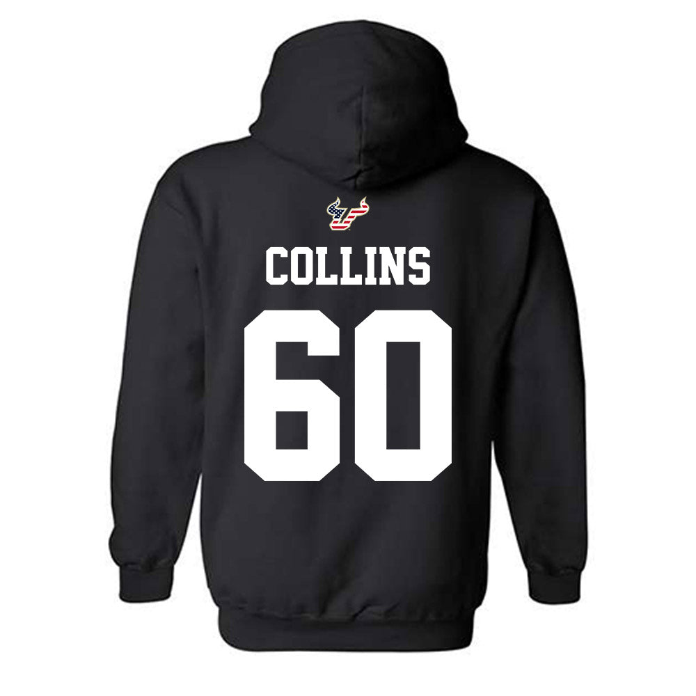 USF - NCAA Football : Khalil Collins - Salute to Service Shersey Hooded Sweatshirt-1