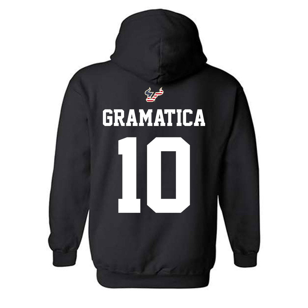 USF - NCAA Football : Gaston Gramatica - Salute to Service Shersey Hooded Sweatshirt-1