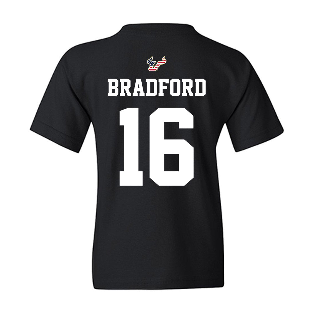 USF - NCAA Football : Jayden Bradford - Salute to Service Shersey Youth T-Shirt-1