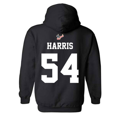 USF - NCAA Football : Caleb Harris - Salute to Service Shersey Hooded Sweatshirt-1