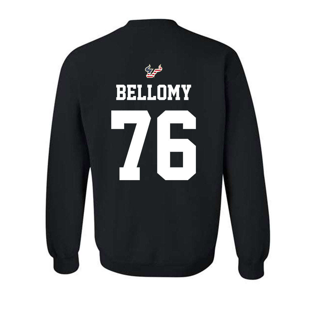 USF - NCAA Football : Colin Bellomy - Salute to Service Shersey Crewneck Sweatshirt-1