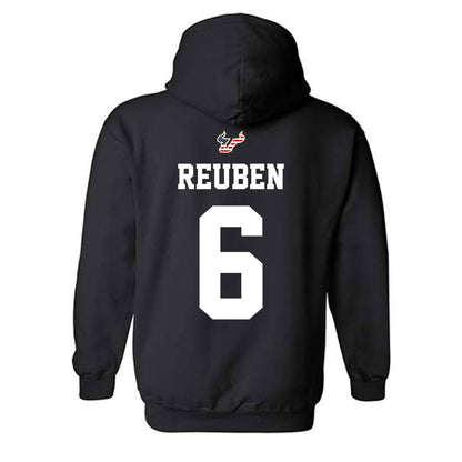 USF - NCAA Football : Mudia Reuben - Salute to Service Shersey Hooded Sweatshirt-1