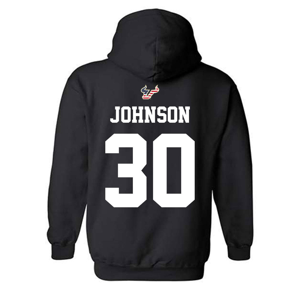 USF - NCAA Football : Jeremiah Johnson - Salute to Service Shersey Hooded Sweatshirt-1