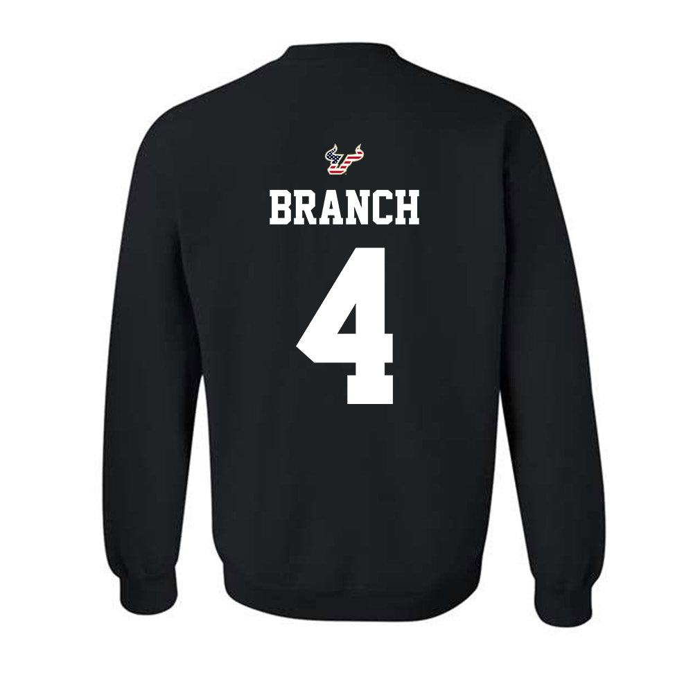 USF - NCAA Football : Arhmad Branch - Salute to Service Shersey Crewneck Sweatshirt-1