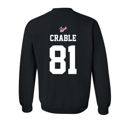 USF - NCAA Football : Tayte Crable - Salute to Service Shersey Crewneck Sweatshirt-1