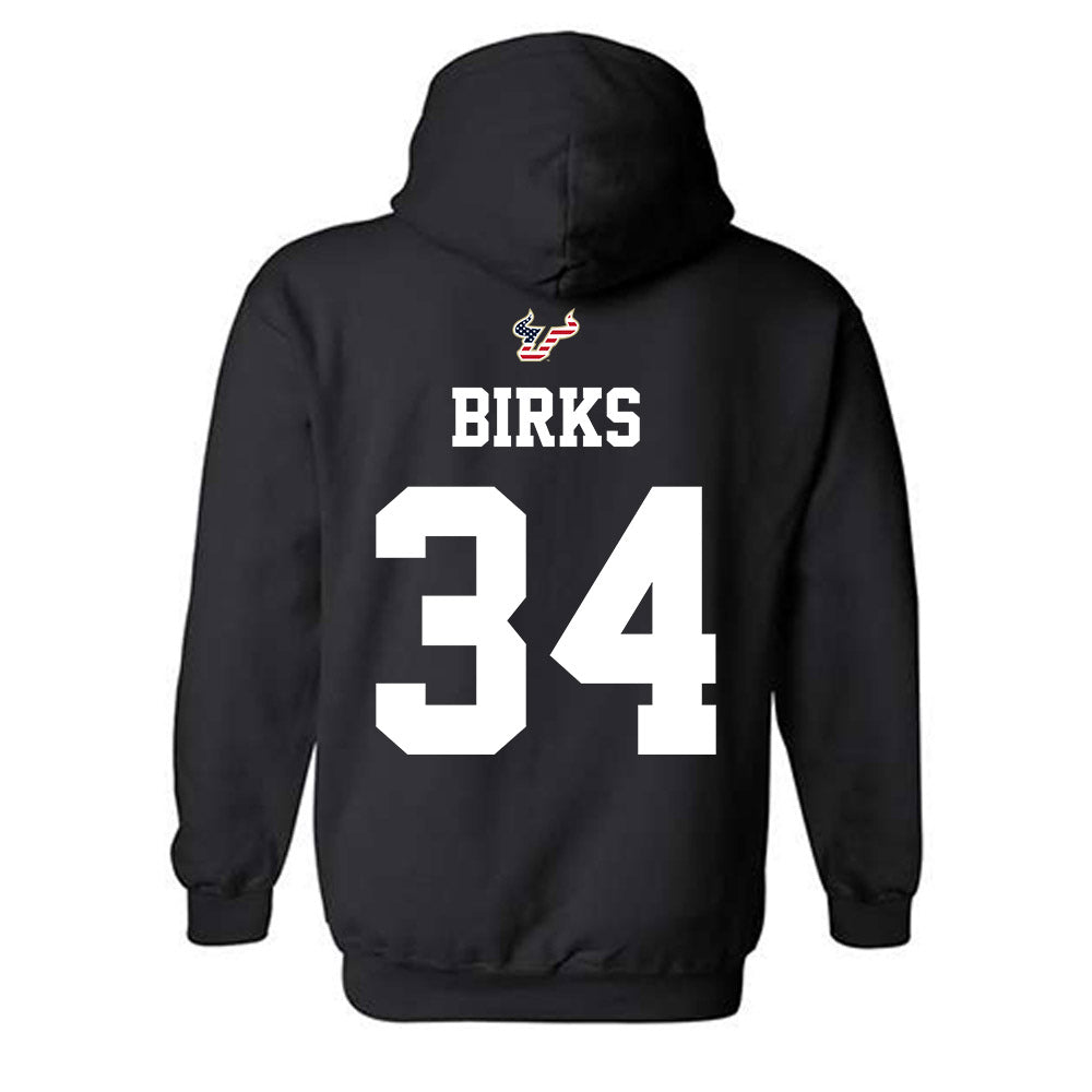 USF - NCAA Football : Keyshaun Birks - Salute to Service Shersey Hooded Sweatshirt-1