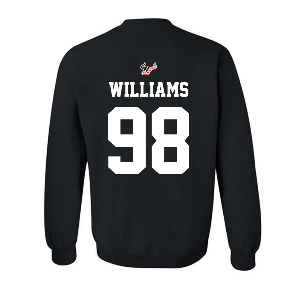 USF - NCAA Football : Marcus Williams - Salute to Service Shersey Crewneck Sweatshirt-1