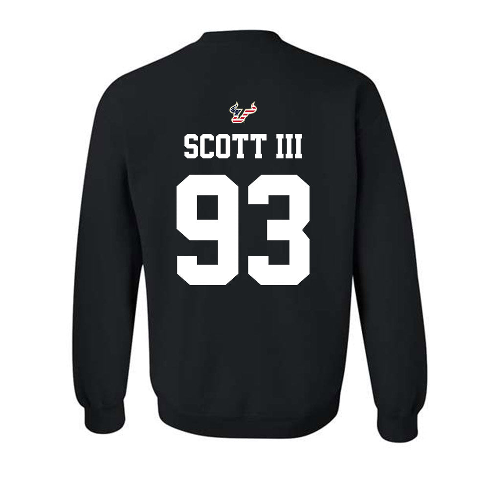 USF - NCAA Football : Richard Scott III - Salute to Service Shersey Crewneck Sweatshirt-1