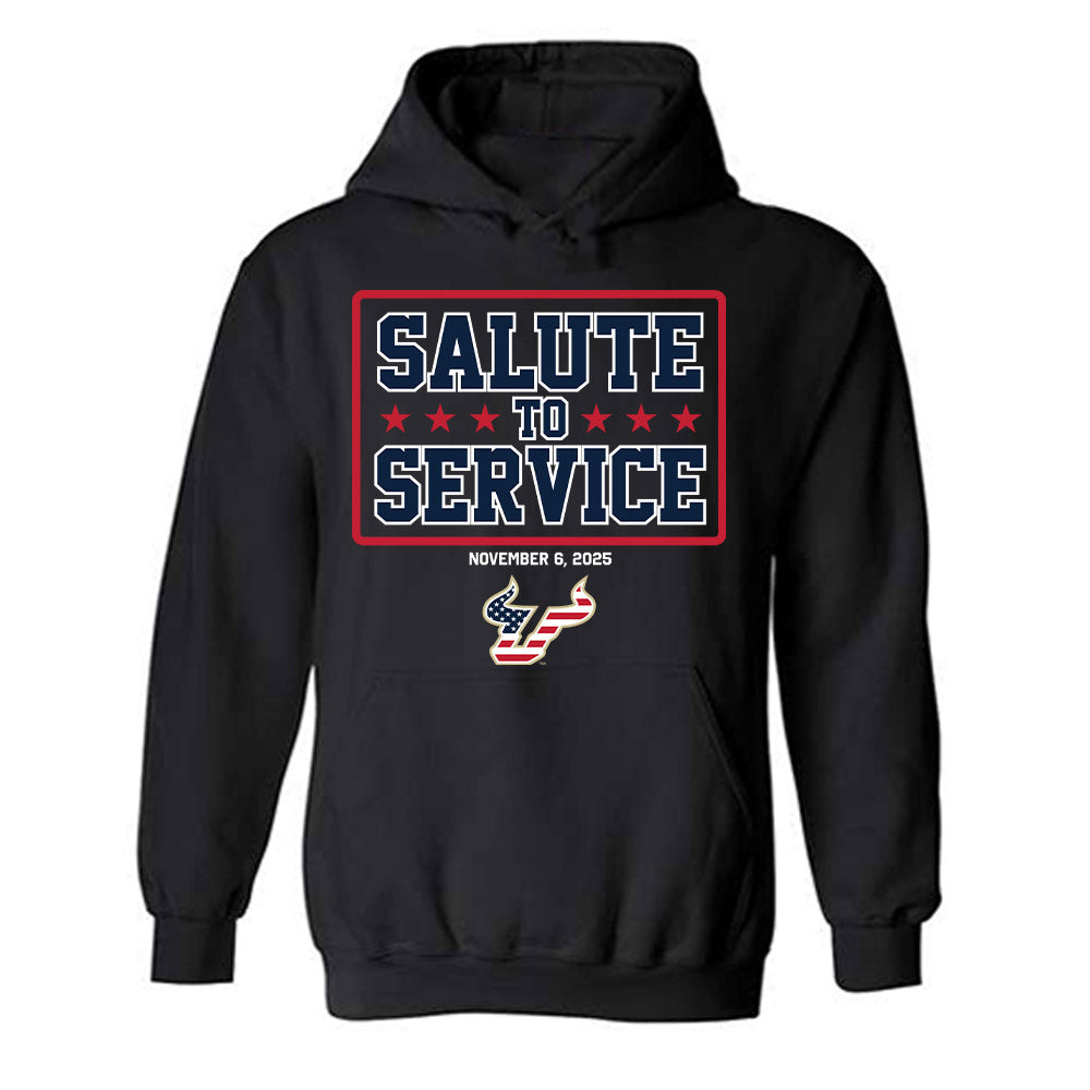 USF - NCAA Football : Arkese Parks - Salute to Service Shersey Hooded Sweatshirt-0