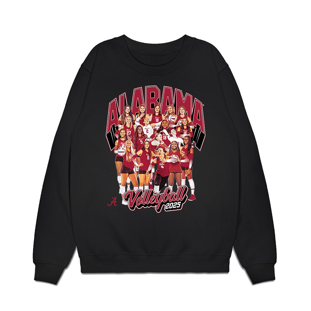 Alabama - NCAA Women's Volleyball : Team Collage Premium Crewneck Sweatshirt-0