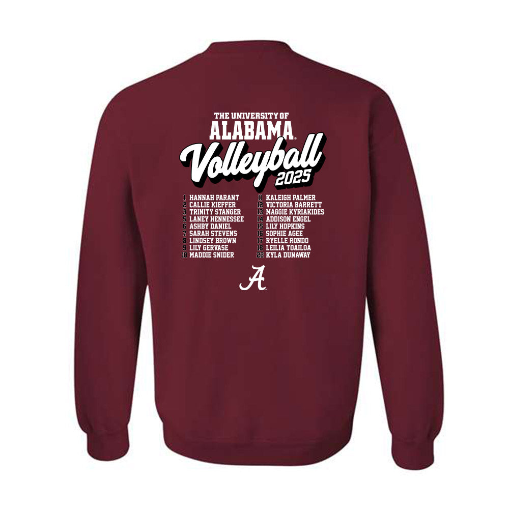 Alabama - NCAA Women's Volleyball : Roster Shirt Crewneck Sweatshirt-1