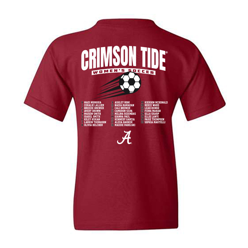 Alabama - NCAA Women's Soccer : - Roster Youth T-Shirt-1