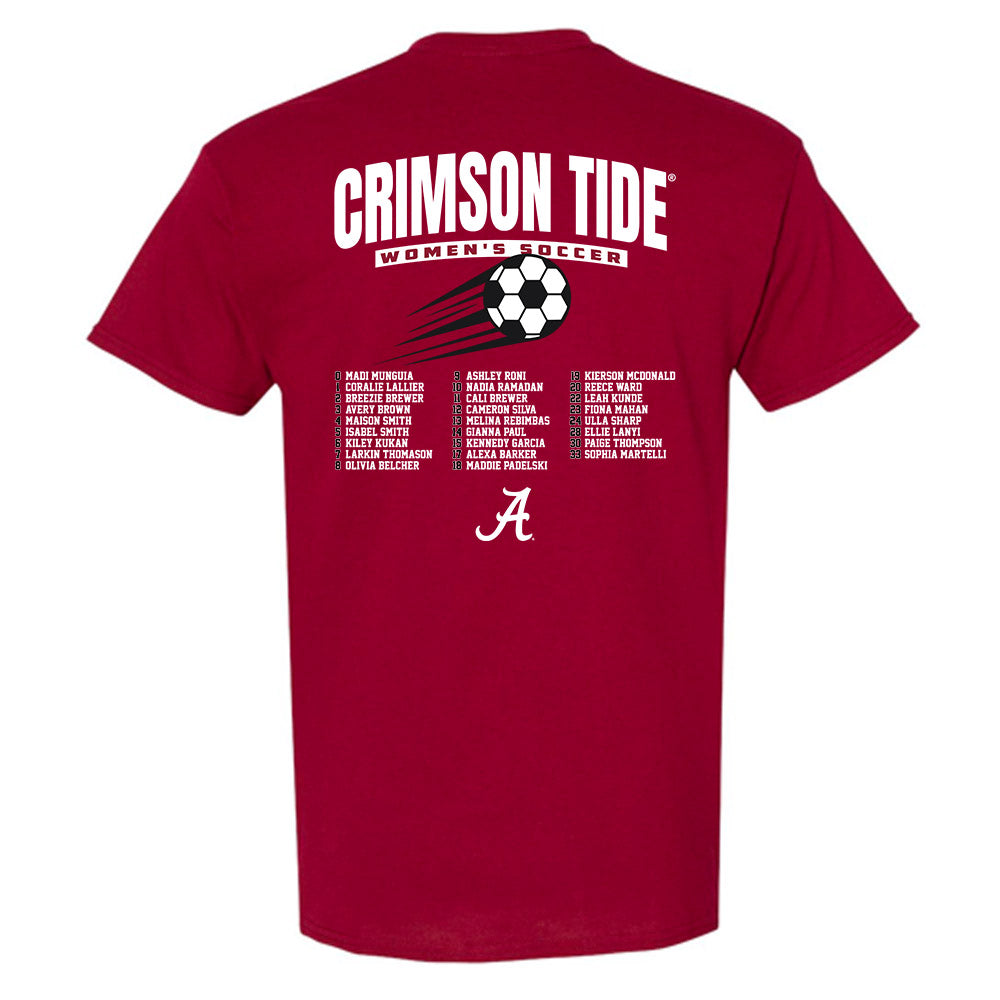 Alabama - NCAA Women's Soccer : - Roster T-Shirt-1
