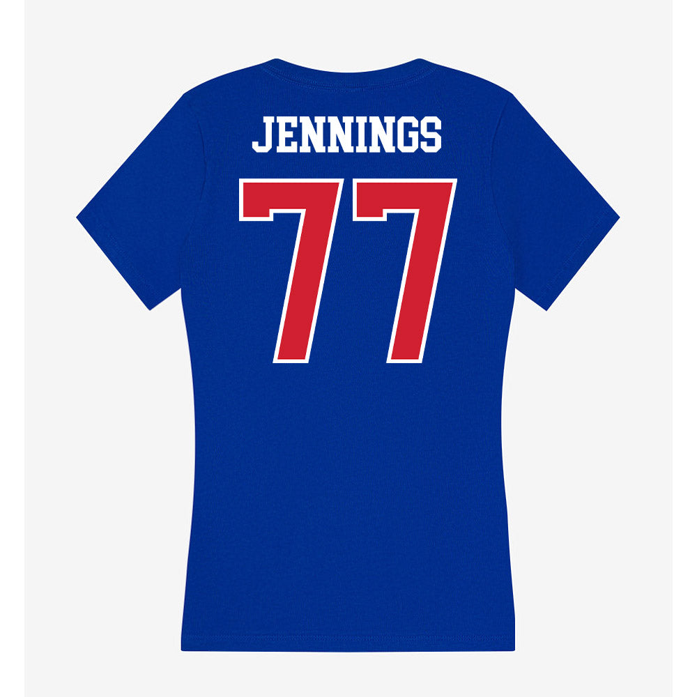 UMass Lowell - NCAA Softball : Jessika Jennings - Women's V-Neck T-Shirt-1