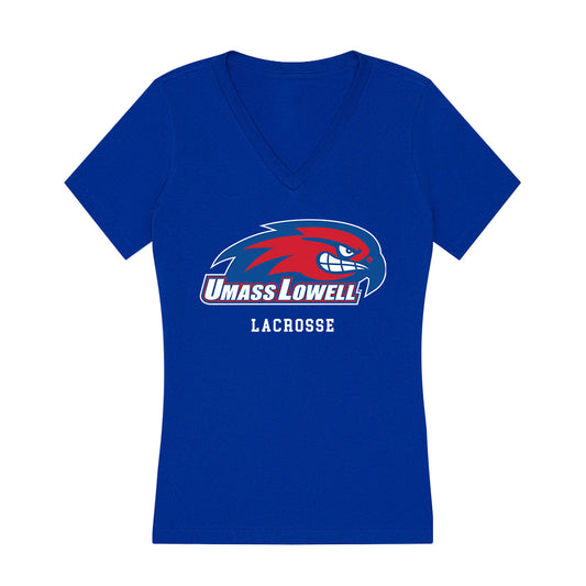 UMass Lowell - NCAA Women's Lacrosse : Madison Carter - Women's V-Neck T-Shirt-0