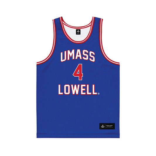 UMass Lowell - NCAA Women's Basketball : Paris Gilmore - Blue Basketball Jersey-0