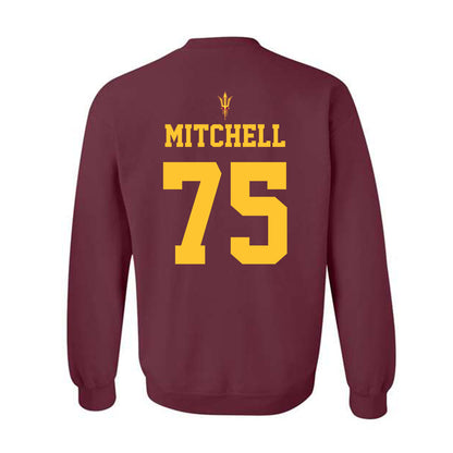 Arizona State - NCAA Football : Jarmaine Mitchell - Fashion Shersey Crewneck Sweatshirt-1
