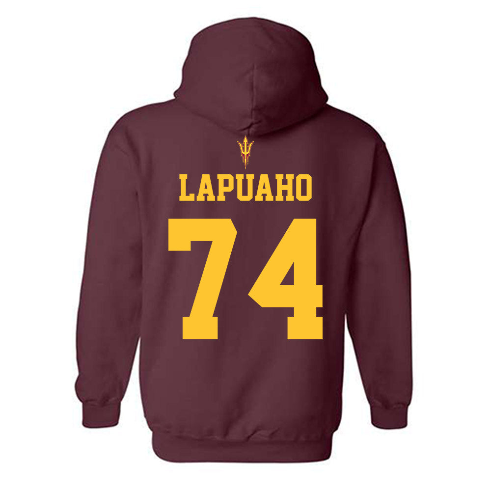 Arizona State - NCAA Football : Siosaia Lapuaho - Fashion Shersey Hooded Sweatshirt-1