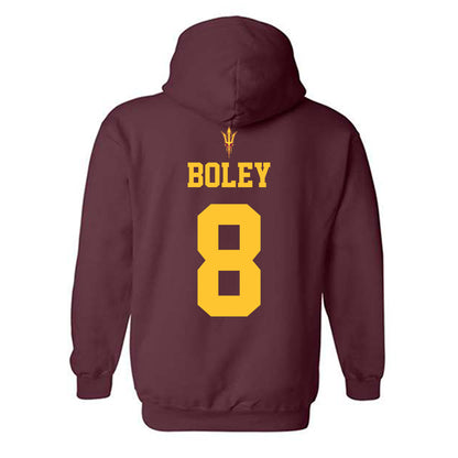 Arizona State - NCAA Football : Cutter Boley - Fashion Shersey Hooded Sweatshirt-1